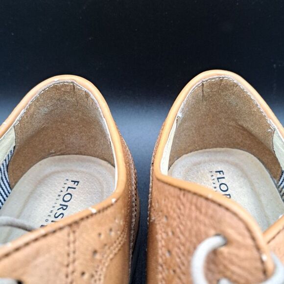 Florsheim Fuel Wingtip Oxford Cognac #15090-257 Lace Up Leather Shoes Men 10.5M - Picture 8 of 16